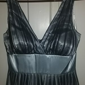 David's Bridal Light Blue and Black dress